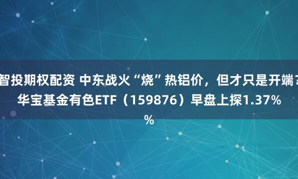 智投期权配资 中东战火“烧”热铝价，但才只是开端？华宝基金有色ETF（159876）早盘上探1.37%